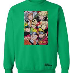 Φούτερ μπλούζα Ενηλίκων Τakeposition,  Anime Naruto collage, Πράσινο, 332-1324-14