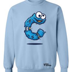 Φούτερ μπλούζα Ενηλίκων Τakeposition,  Cookie Monster, Γαλάζιο, 332-1374-03