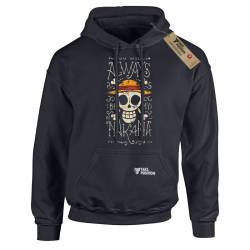 Hoodie φούτερ με κουκούλα Takeposition H-cool  Anime One Piece You will always be my Nakama, Μαύρο, 907-1351-02