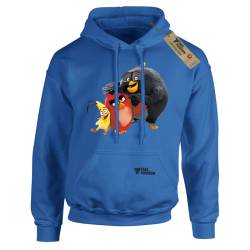 Hoodie φούτερ με κουκούλα Takeposition H-cool  Angry Birds Forever, Μπλε royal, 907-1375-10