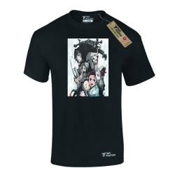 Ανδρικό μπλουζάκι t-shirt  βαμβακερό Takeposition AnimeDemon Slayer Poster, Μαύρο, 320-1042