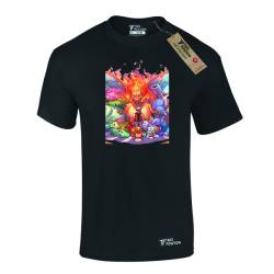 Ανδρικό μπλουζάκι t-shirt  βαμβακερό Takeposition Anime Pokemon And Ash, Μαύρο, 320-1033
