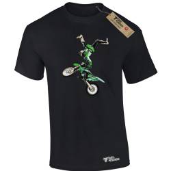 Ανδρικά t-shirt  βαμβακερά Takeposition Motocross Fly, Μαύρο, 320-9084-02