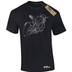 Ανδρικά t-shirt  βαμβακερά Takeposition Moto Sport, Μαύρο, 320-9086-02