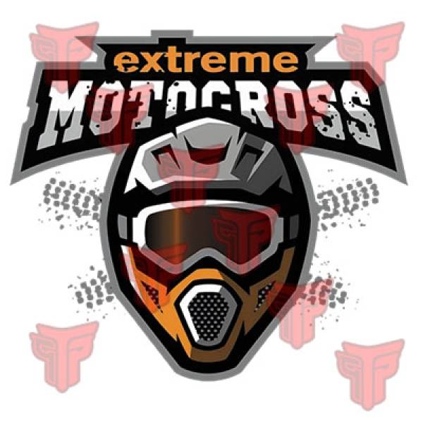 T-shirt unisex T-cool λευκό Extreme Motocross, 900-9079 