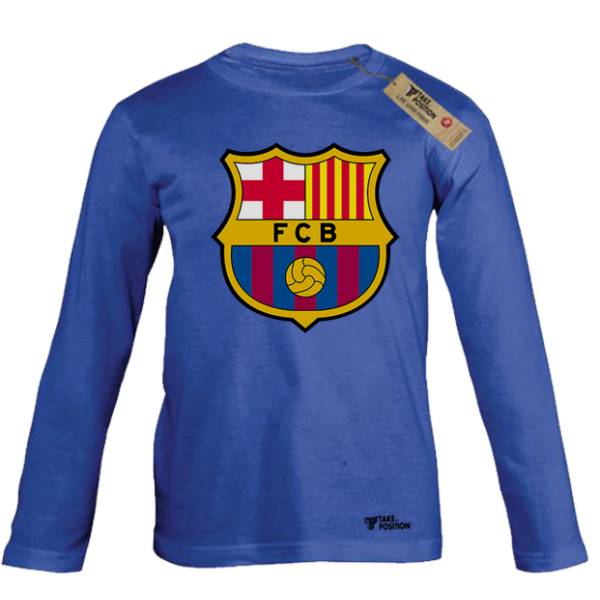Παιδικές μπλούζες μακρυμάνικες λεπτές Takeposition, Barcelona, Μπλε, 814-9066-10 