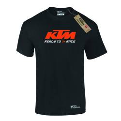 Ανδρικό μπλουζάκι Takeposition MOTO KTM ready for race logo, Μαύρο, 320-9045-2