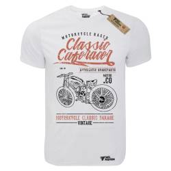 T-shirt unisex Takeposition T-cool λευκό Classic Caferacer, 900-9030