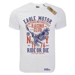 T-shirt unisex T-cool λευκό Eagle motor, 900-9033