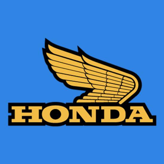 Ανδρικά t-shirt  βαμβακερά Takeposition moto Honda logo, Μπλε, 320-9047