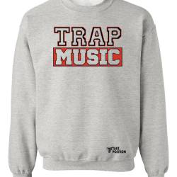 Φούτερ μπλούζα Ενηλίκων Τakeposition Trap Music σε Γκρι χρώμα, 332-7734-02