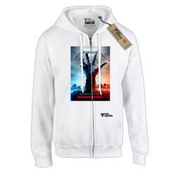 Hoodie ζακέτα με κουκούλα Takeposition Z-cool Metallica Disposable Heroes λευκή 908-7536