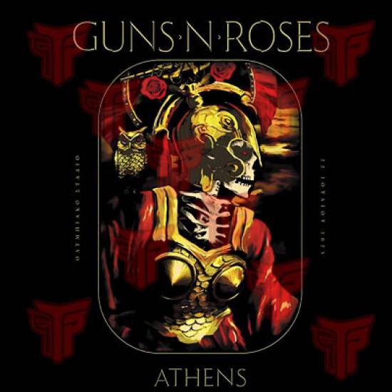 T-shirt unisex T-cool λευκό  Gun 'n Roses Athens, 900-7717