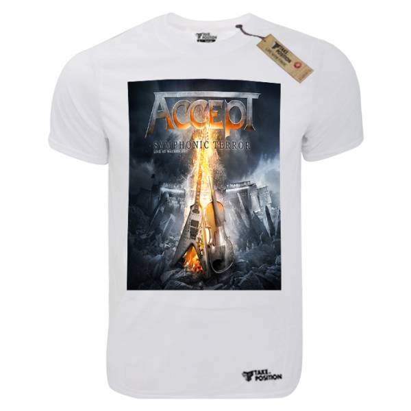 T-shirt unisex T-cool λευκό Accept Symphonic terror, 900-7681 