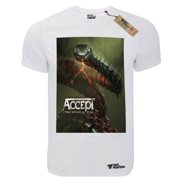 T-shirt unisex T-cool λευκό Accept too mean to die, 900-7682 