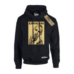 Hoodie φούτερ με κουκούλα Takeposition H-cool Eminem No Risk Μαύρη, 907-7528