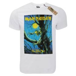 T-shirt unisex Takeposition T-cool λευκό Iron Maiden Fear oh the dark, 900-7551