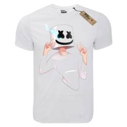 T-shirt unisex T-cool λευκό Marcmello Loudly, 900-7675