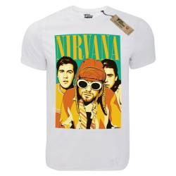 T-shirt unisex Takeposition T-cool λευκό Nirvana Crazy Look, 900-7503
