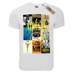T-shirt unisex Takeposition T-cool λευκό Nirvana Albums, 900-7507