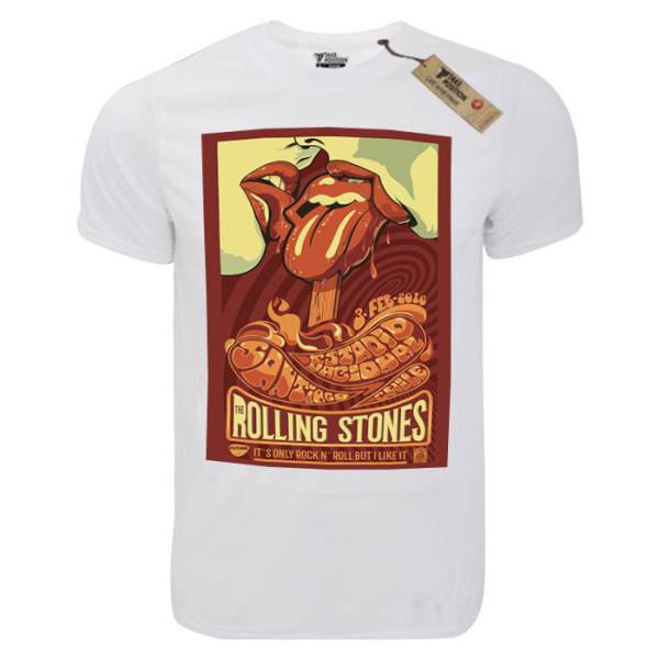 T-shirt unisex Takeposition T-cool λευκό Rolling stones Santiago, XLARGE, 900-7590-XLARGE-PROSF 