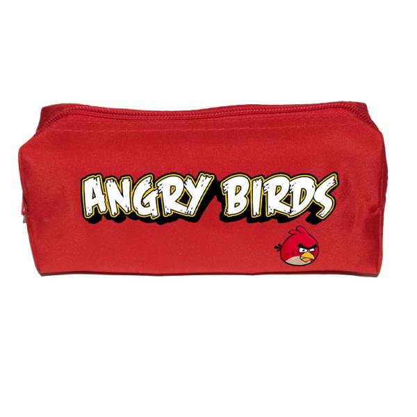 Κασετίνα με φερμουάρ 1 θέσης Takeposition Pole , Angry Birds Logo, 7x17x4cm, Κόκκινη, 977-4714-05 