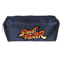 Κασετίνα με φερμουάρ 1 θέσης Takeposition Pole , Street Fighter logo, 7x17x4cm, Μπλε σκούρο, 977-4756-17