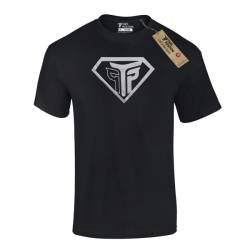 T-shirt Takeposition, ΒΑΜΒΑΚΕΡΟ Super Silver, Μαύρο, 307-0019