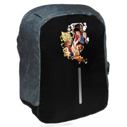 Takeposition Anime Munkey D.Luffy Attack Σχολική τσάντα Razor 1κεντρική θέση Rpet 600D 44Y x 34Μ x 10Π Μαύρο/γκρι 973-1321-07