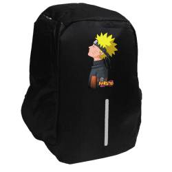 Takeposition Anime Naruto Thinking Σχολική τσάντα Razor 1κεντρική θέση Rpet 600D 44Y x 34Μ x 10Π, Μαύρο, 973-1323-02