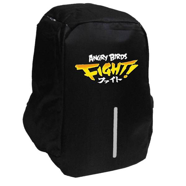 Takeposition Angy Bird Fight Σχολική τσάντα Razor 1κεντρική θέση Rpet 600D 44Y x 34Μ x 10Π, Μαύρο, 973-4706-02 
