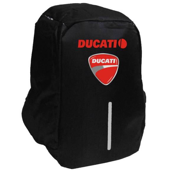 Takeposition Ducati Logo Σακίδιο πλάτης Razor 1κεντρική θέση Rpet 600D 44Y x 34Μ x 10Π Μαύρο, 973-9056-02 