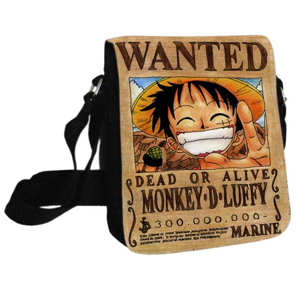 Τσαντάκι ώμου Unisex Monkey D.Luffy Wanted, Takeposition Μαύρο, 980-1012