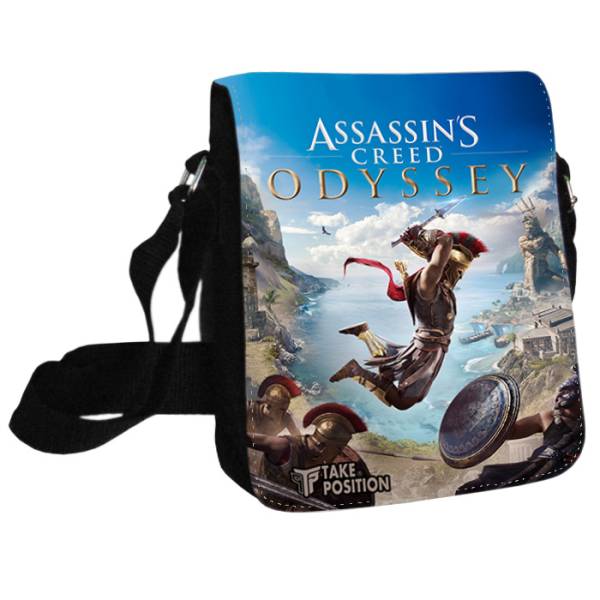 Τσαντάκι ώμου Unisex Gaming Assassin's Creed Odyssey, Takeposition Μαύρο, 980-4537 