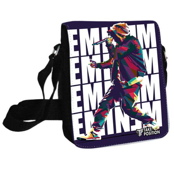 Τσαντάκι ώμου Unisex Eminem Art, Takeposition Μαύρο, 980-7523 