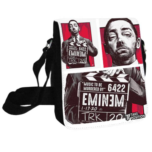 Τσαντάκι ώμου Unisex Eminem Art Of Rap, Takeposition Μαύρο, 980-7525 