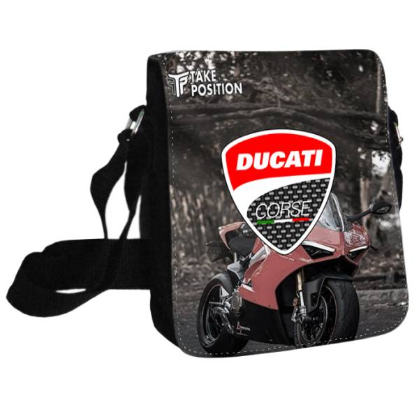 Τσαντάκι ώμου Unisex Ducati Corse Logo, Takeposition Μαύρο, 980-9068 