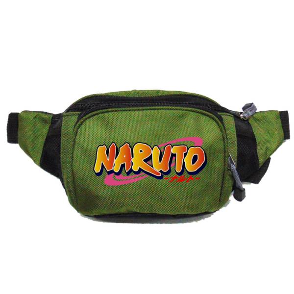 Τσαντάκι μέσης unisex Anime Naruto logo Takeposition Πράσινο, 960-1002-14