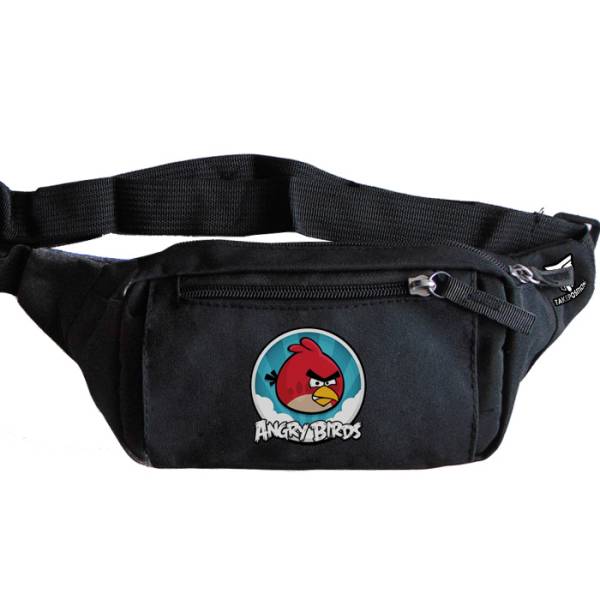 Takeposition Outil Τσαντάκι μέσης unisex, Angry birds, 10.5Yx18Πx6Bcm, Μαύρο, 961-4743 