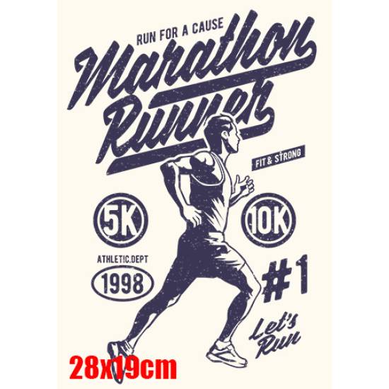 T-shirt ανδρικό ΒΑΜΒΑΚΕΡΟ Takeposition Maratthon Runner, Γκρι, 307-5513