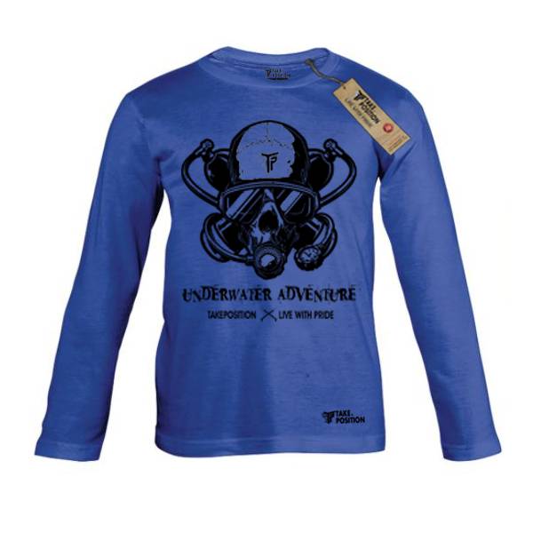Takeposition παιδικές μακρυμάνικες μπλούζες λεπτές, Underwater adventure, μπλε, 802-5519 