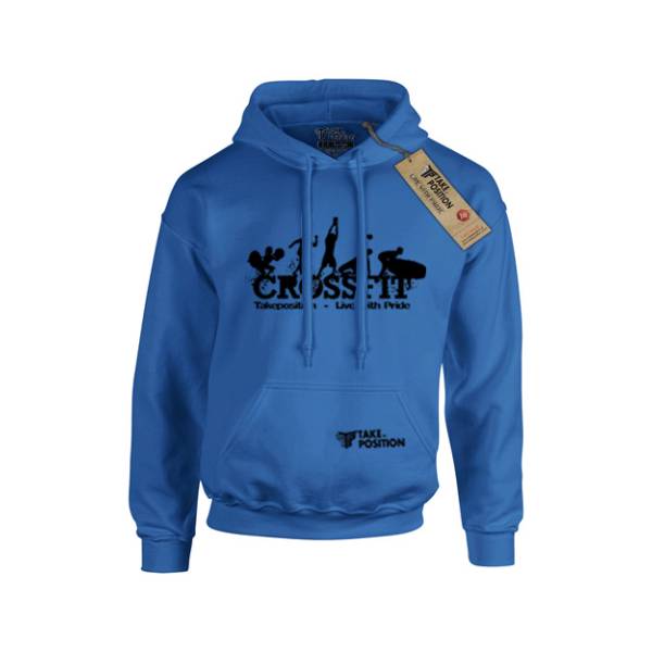 Takeposition Ανδρικές μπλούζες φούτερ με κουκούλα, Crossfit Arcade, μπλε, 314-5523.1 