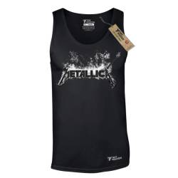 Ανδρική μπλούζα τιράντα Takeposition Metallica μαύρο 309-7501