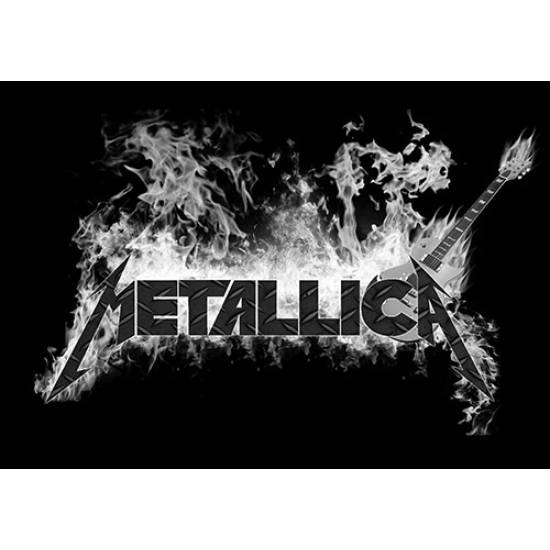 Ανδρική ζακέτα φούτερ με κουκούλα Takeposition Metallica μαύρο 315-7501.1