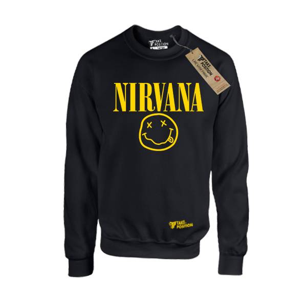 Φούτερ μπλούζα Takeposition Nirvana μαύρο 2XLarge, 311-7503-2XL-MAY-PROSF 