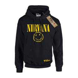 Ανδρική Μπλούζα φούτερ με κουκούλα Takeposition Nirvana μαύρο 314-7503.1
