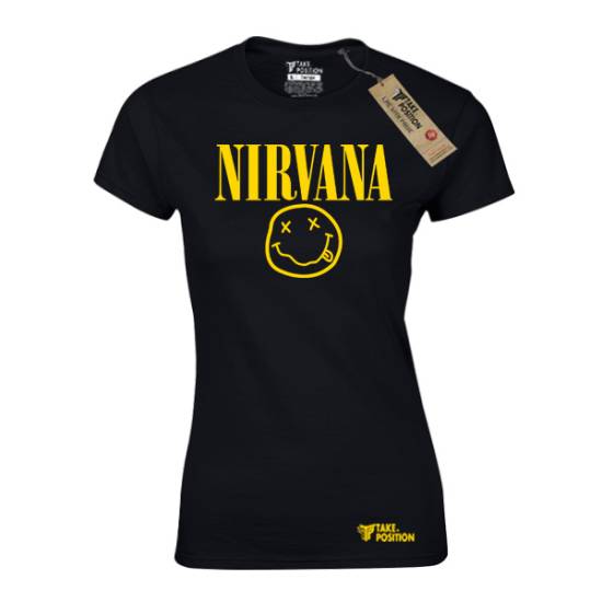 Γυναικείο t-shirt Takeposition Nirvana μαύρο 504-7503