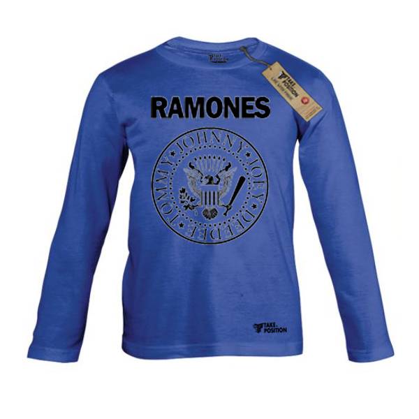 Παιδικές μακρυμάνικες μπλούζες Takeposition Ramones μπλε, 802-7504 