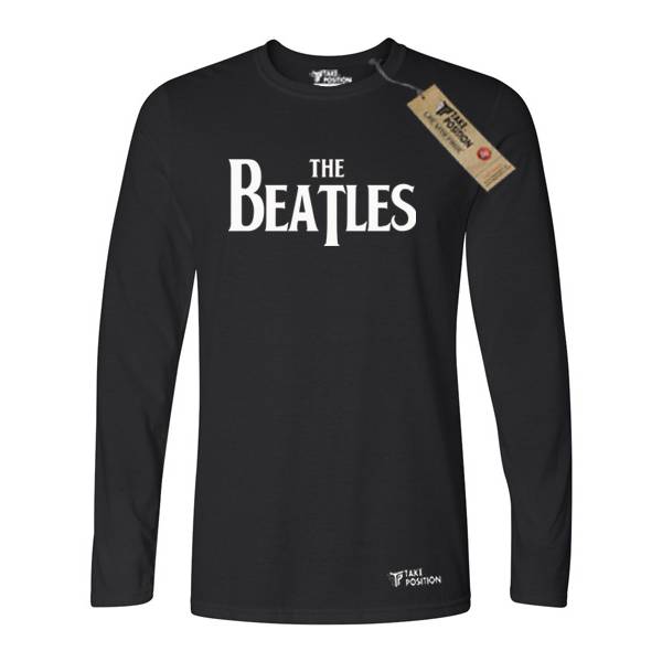 Ανδρικές μπλούζες μακρυμάνικες βαμβακερή Takeposition The Beatles, μαύρο, 312-7509 
