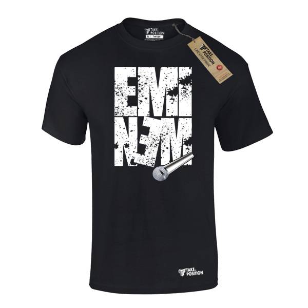 T-shirt ανδρικό ΒΑΜΒΑΚΕΡΟ Takeposition, Eminem, Μαύρο, 307-7518 